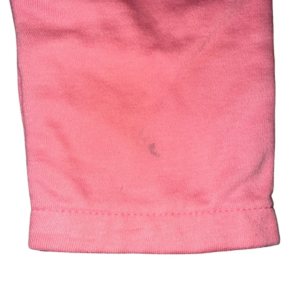 Carter's Vintage 1970s Overalls 18M Pink Smocked Ruffle Cotton Knit Snaps